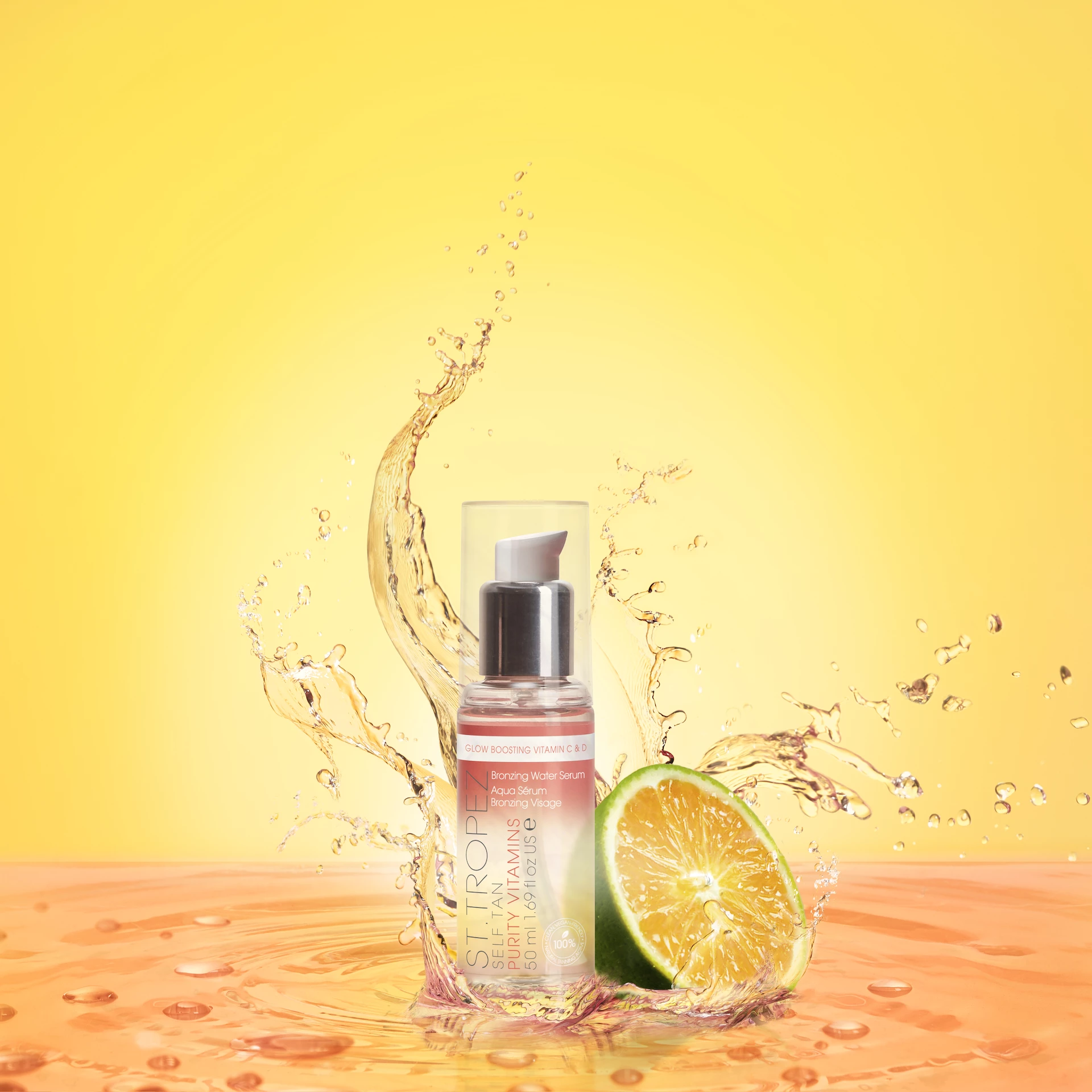Purity Vitamins bronzer za lice s vodenom teksturom 50 ml - St. Tropez