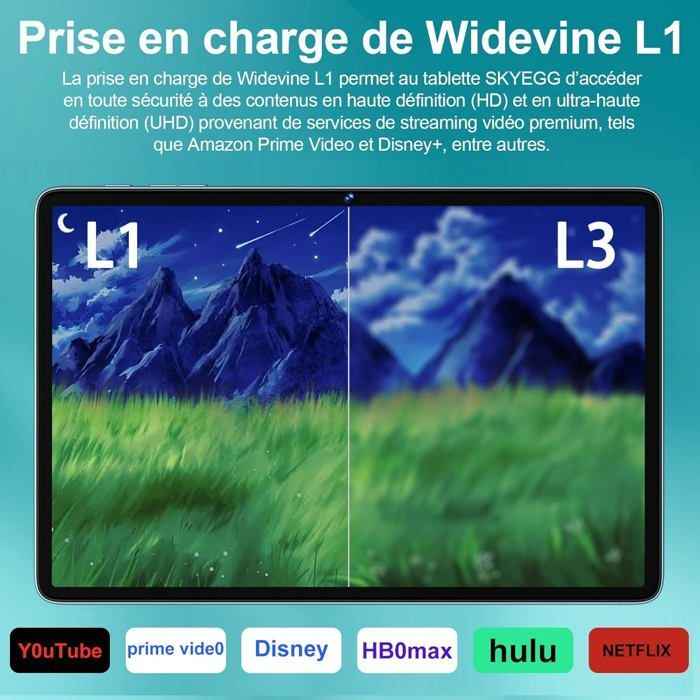 Tableta táctil - ETHNICS ORIGINS - K11 - Android 14 - 22 GB de RAM - Almacenamiento ampliable de 128 GB