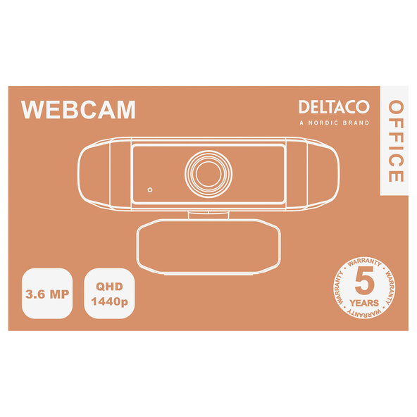 Büro Webcam, 3.6 MP, schwarz