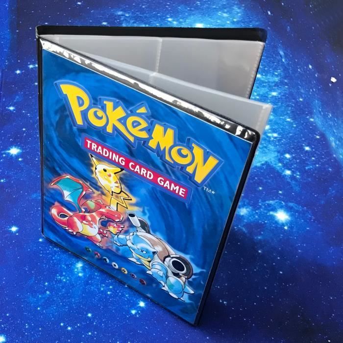 Album raccoglitore Pokémon con 208 carte Pokémon, copertina rigida, porta carte, custodia per la collezione di Pikachu e Charizard.