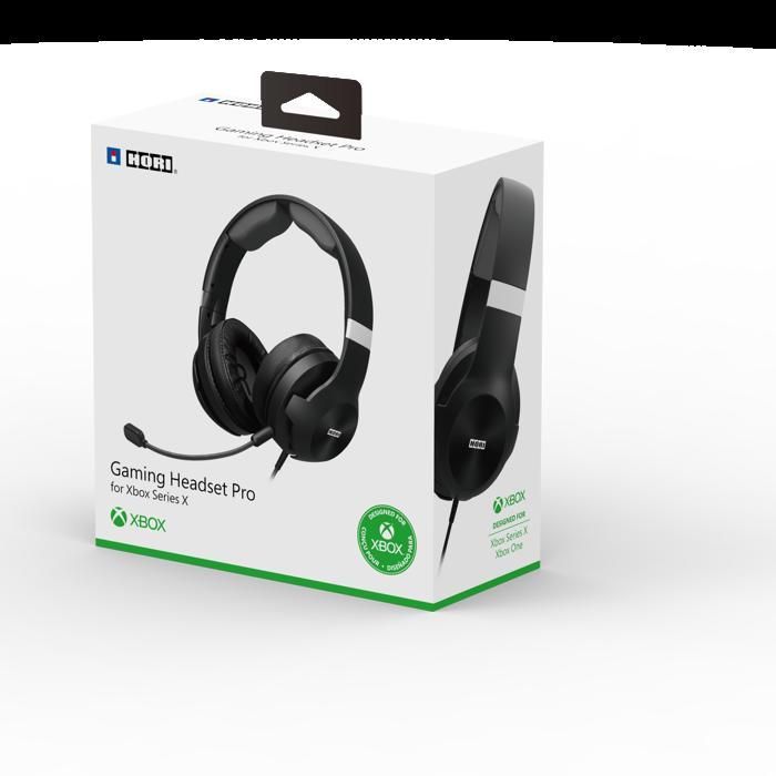 Fone de ouvido para jogos Hori Pro - Com fio - Xbox Series X/S, Xbox One e PC - Microfone removível - Preto