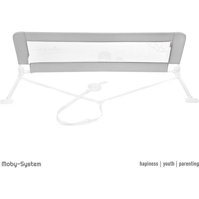 Barrière de Lit Bébé 0 - 18 mois Barrière de Protection Pliable, Stable Durable Dimensions de Couverture : 145 x 40 cm