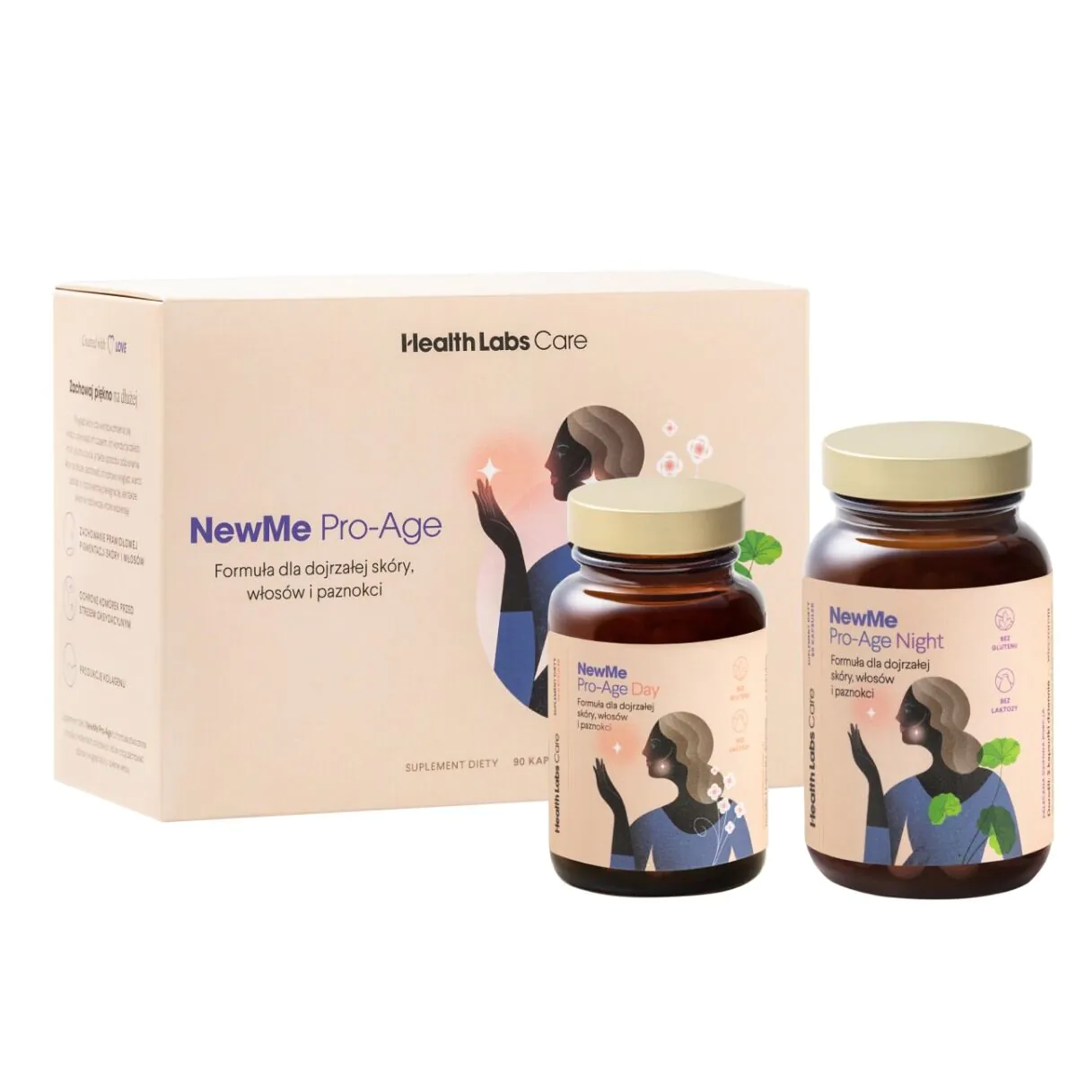 Health Labs Care NewMe Pro-Age Suplement diety na włosy, skórę i paznokcie