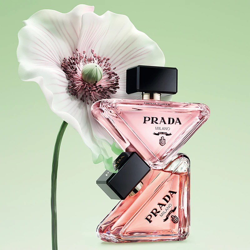 Frasco recarregável de Eau de Parfum Prada Paradoxe Virtual Flower para mulheres