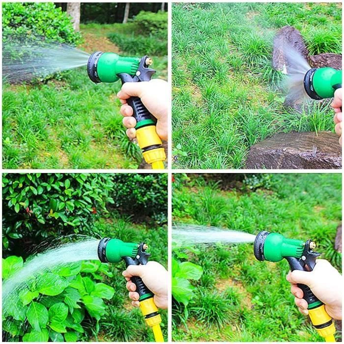 Pistole per irrigazione JIATZOCN - 8 modelli diversi - Si collegano a un tubo da giardino standard - Verde