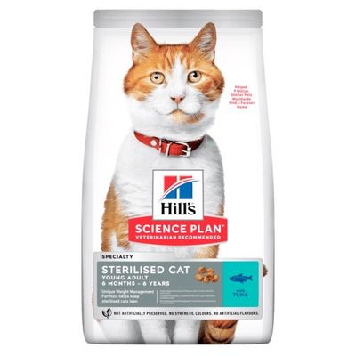 10 kg de croquettes Hill's Science Plan pour chat - 8 kg + 2 kg offerts !*
