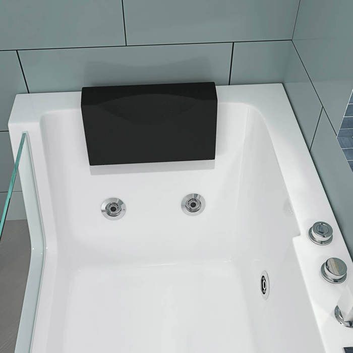 Baignoire Whirlpool HOME DELUXE CARICA - 170 x 80 cm - Droite