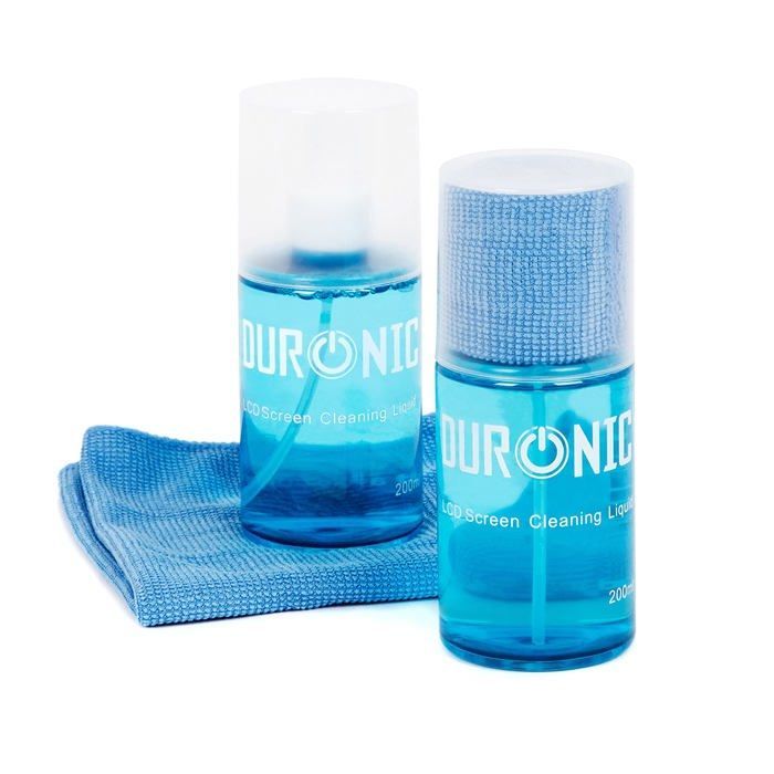 Duronic SCK102 Kit de Nettoyage pour écrans 400 ml Solution pour Nettoyer écran Smartphone Tablette Ordinateur Télévision LED LCD