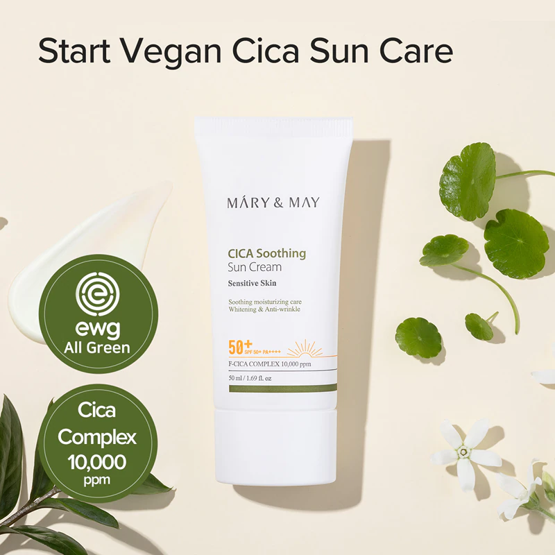 Upokojujúci ochranný krém Mary&May Cica SPF 50+