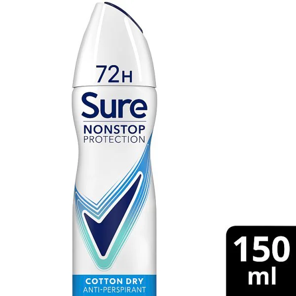 Sure Antitranspirant-Deodorant-Spray Nonstop Cotton 150ml