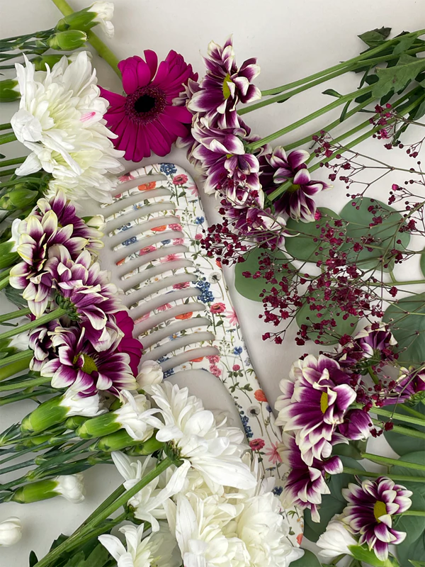 Denman Floral Fantasies D28 Ontwarrende Kam met Brede Tanden