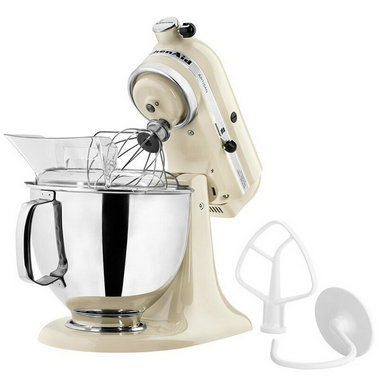 KitchenAid staande mixer met 10 snelheden en een inhoud van 5 liter.