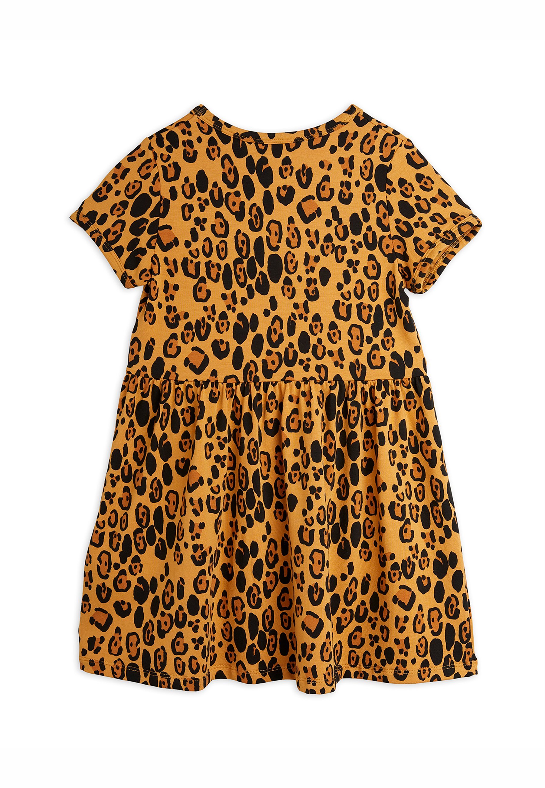 Mini Rodini BASIC LEOPARD JURK - Jersey jurk - beige