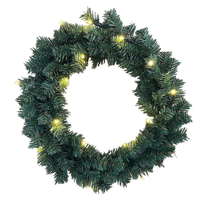 Guirnalda para puerta de 40 cm con 15 luces LED, Dovre
