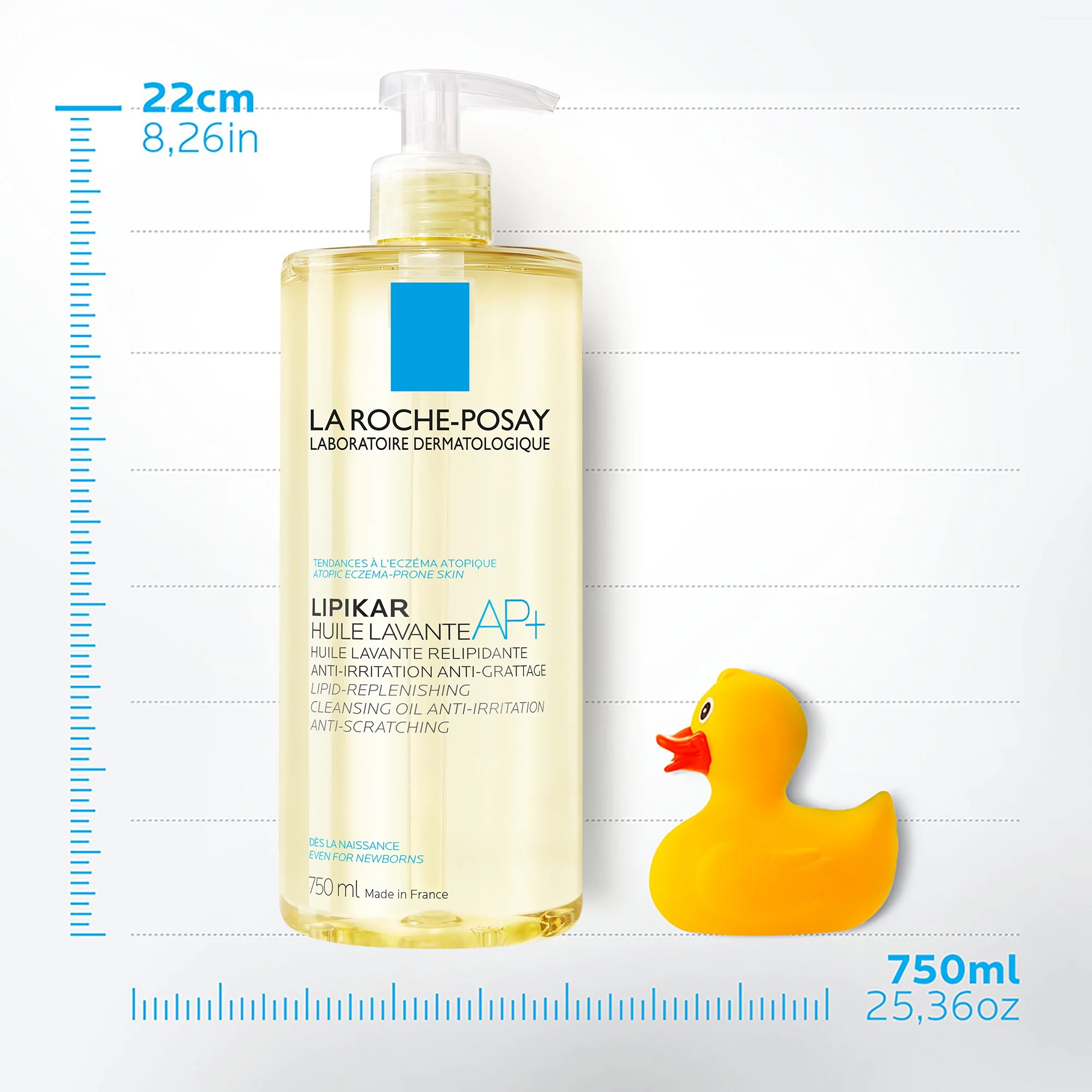 LA ROCHE POSAY La Roche Posay Lipkar Huile Lavante AP+ 750 ml Reinigungsöl gegen Hautrötungen