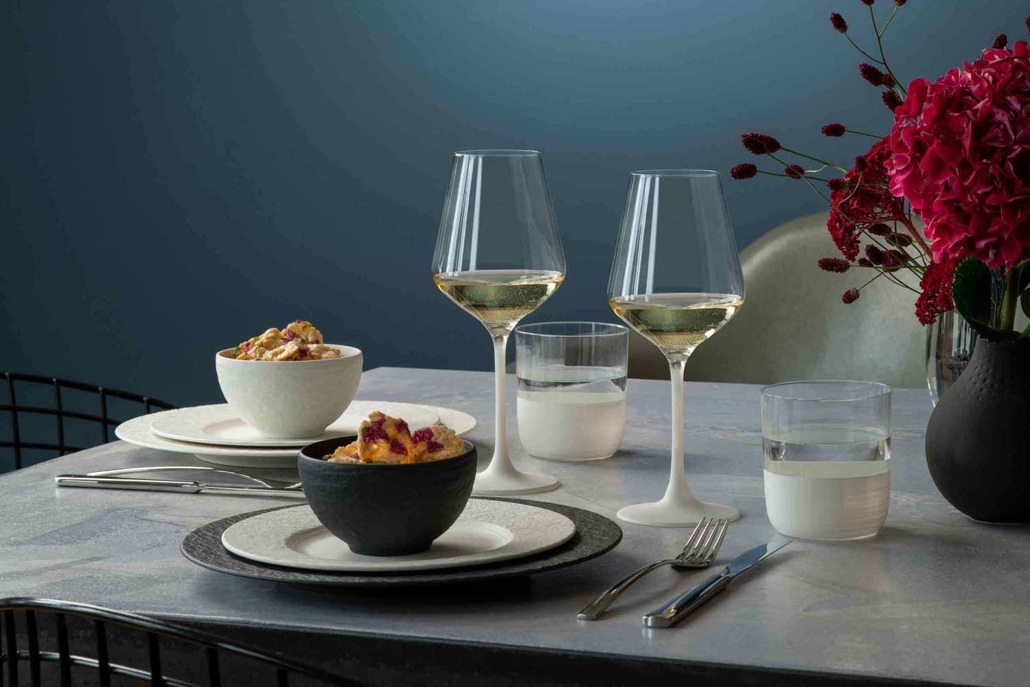 Verres à vin blanc Villeroy & Boch, lot de 4, marque Rock Blanc – 1 pièce
