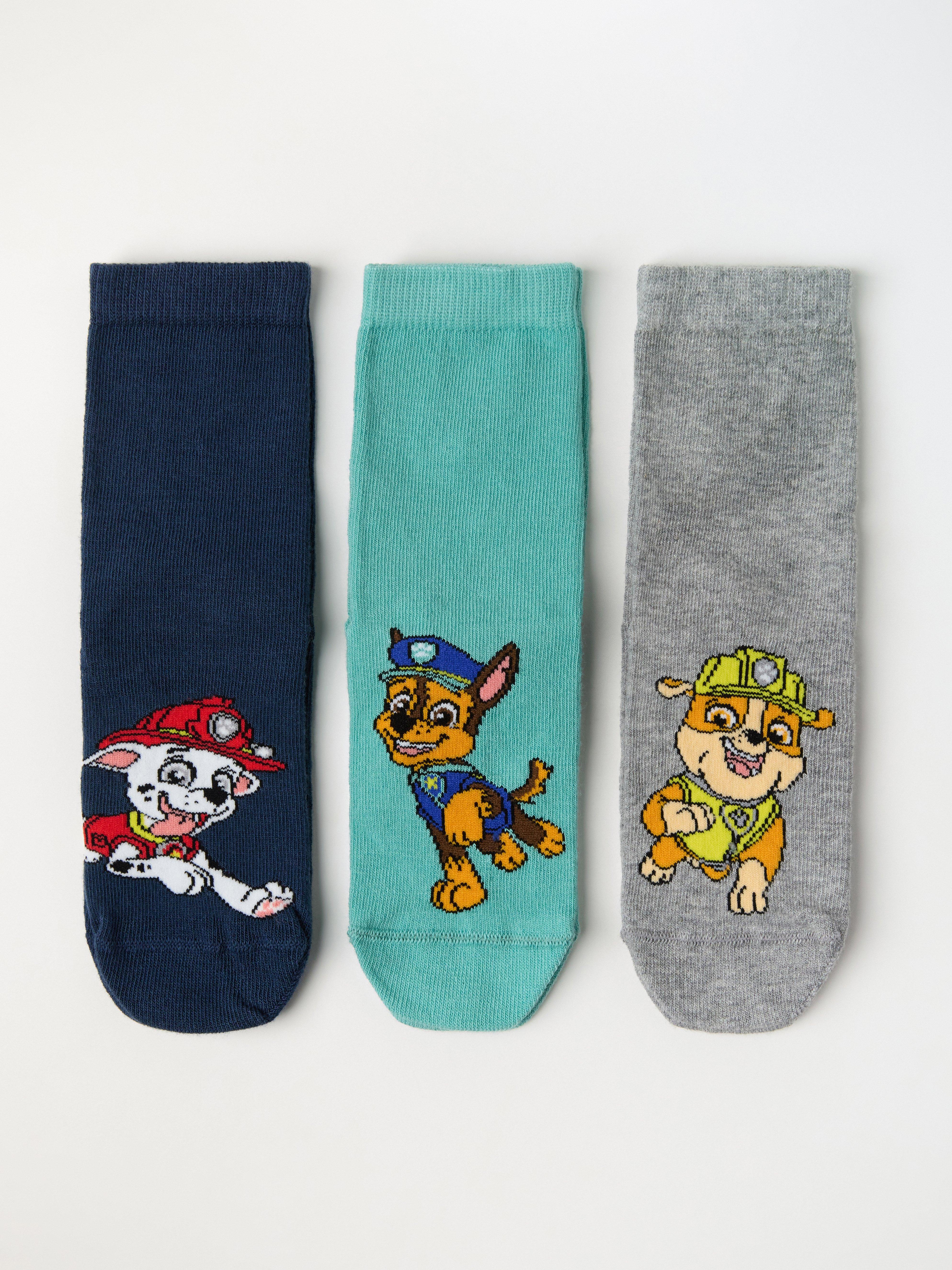 Paquete de 3 pares de calcetines de Paw Patrol color turquesa