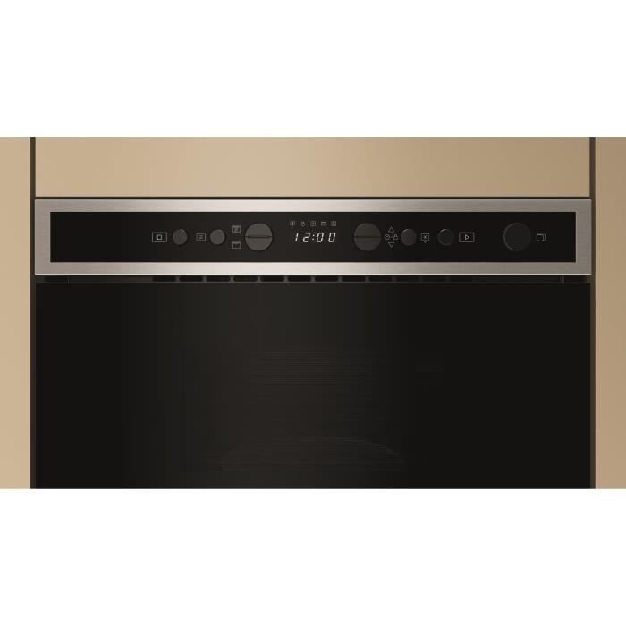 Horno microondas empotrable - WHIRLPOOL - WMN4I4BXF - Acero inoxidable resistente a las huellas dactilares - 22 L