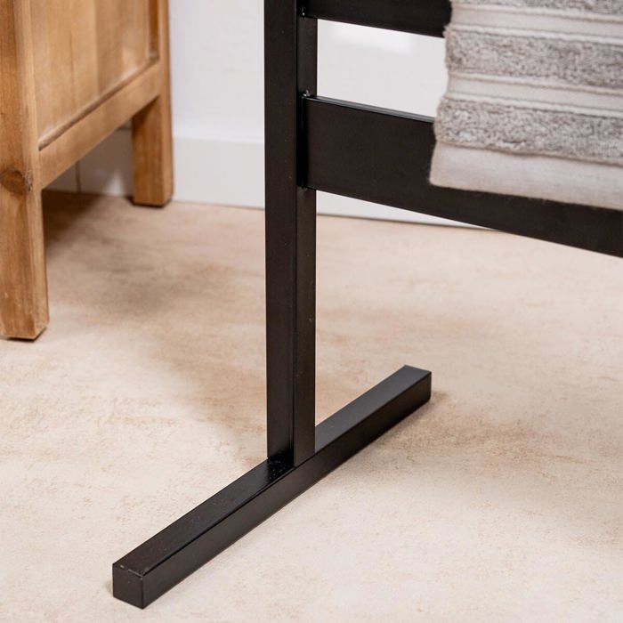 Toallero eléctrico - CELLUSTOP - 10 barras - 260 W - Negro - Temporizador de 2 a 4 horas