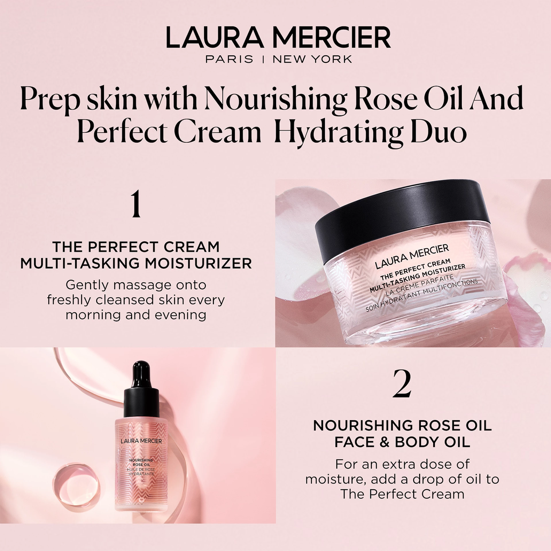 Tápláló rózsa arcolaj 30 ml - Laura Mercier
