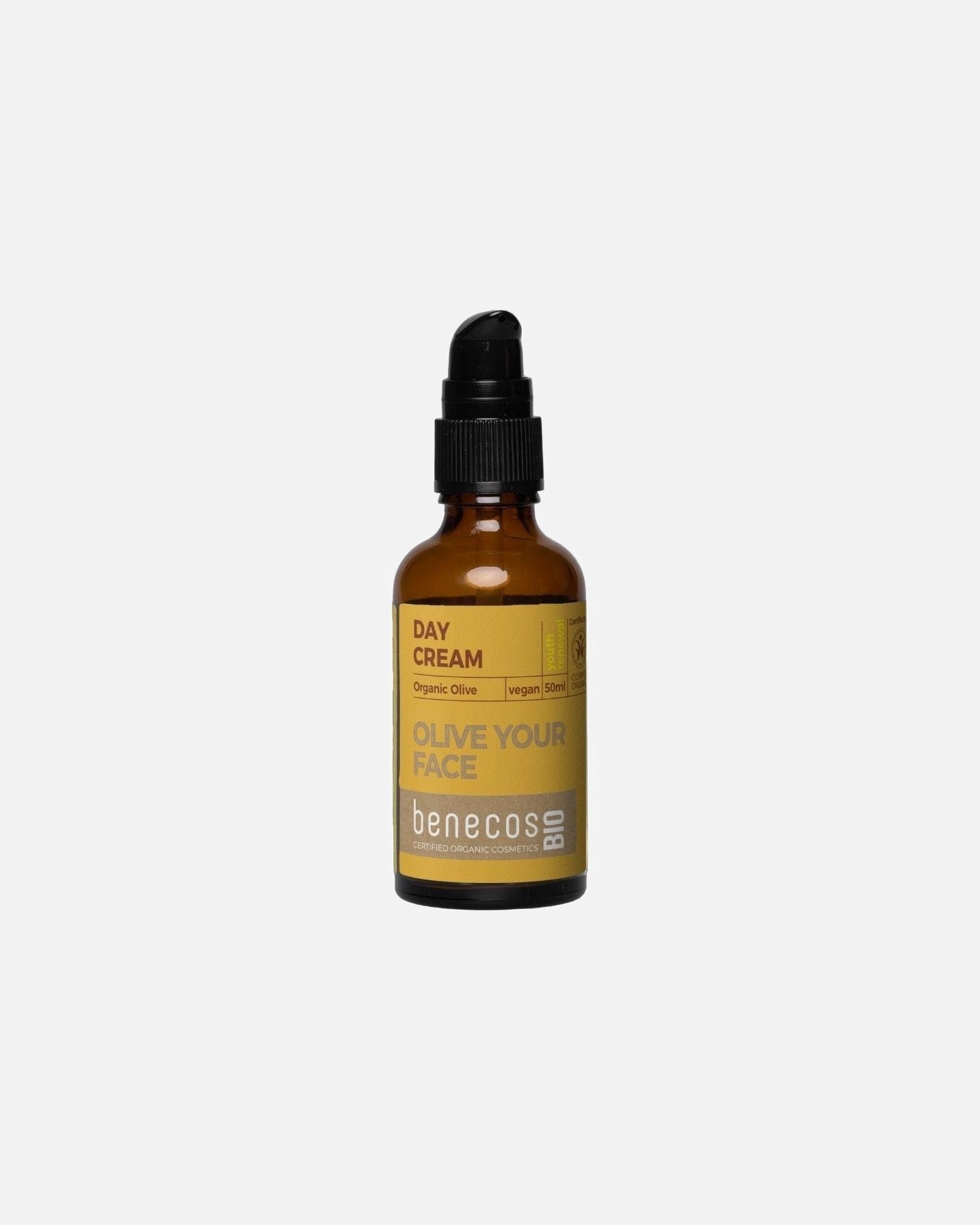 Benecos Denný krém na tvár s organickou olívou - 50 ml