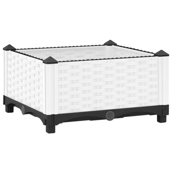 Donice ogrodowa Biały 40 x 40 x 23 cm polipropylen vidaXL