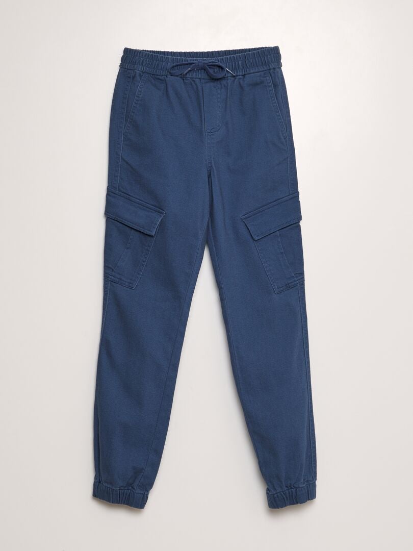 Calça de moletom com bolsos laterais - AZUL
