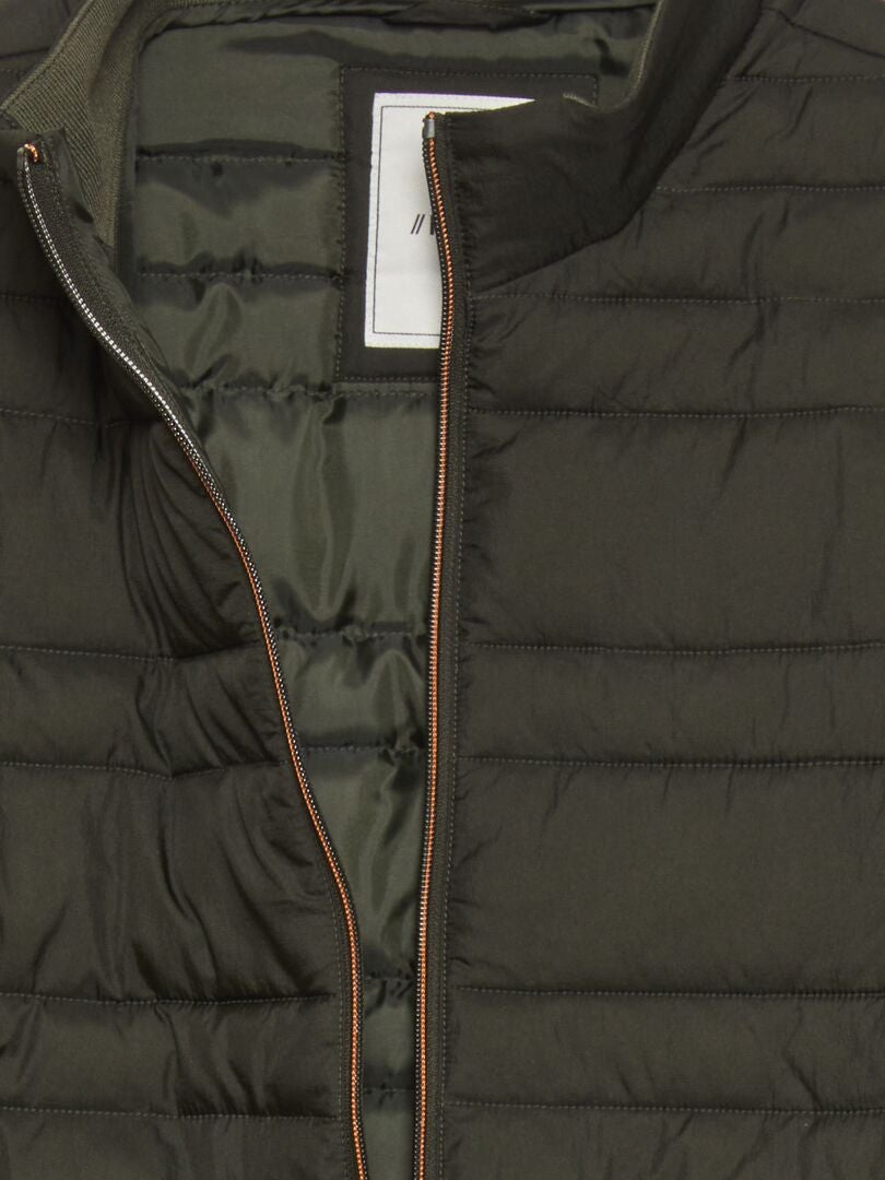 Lekka pikowana kurtka puchowa - KHAKI
