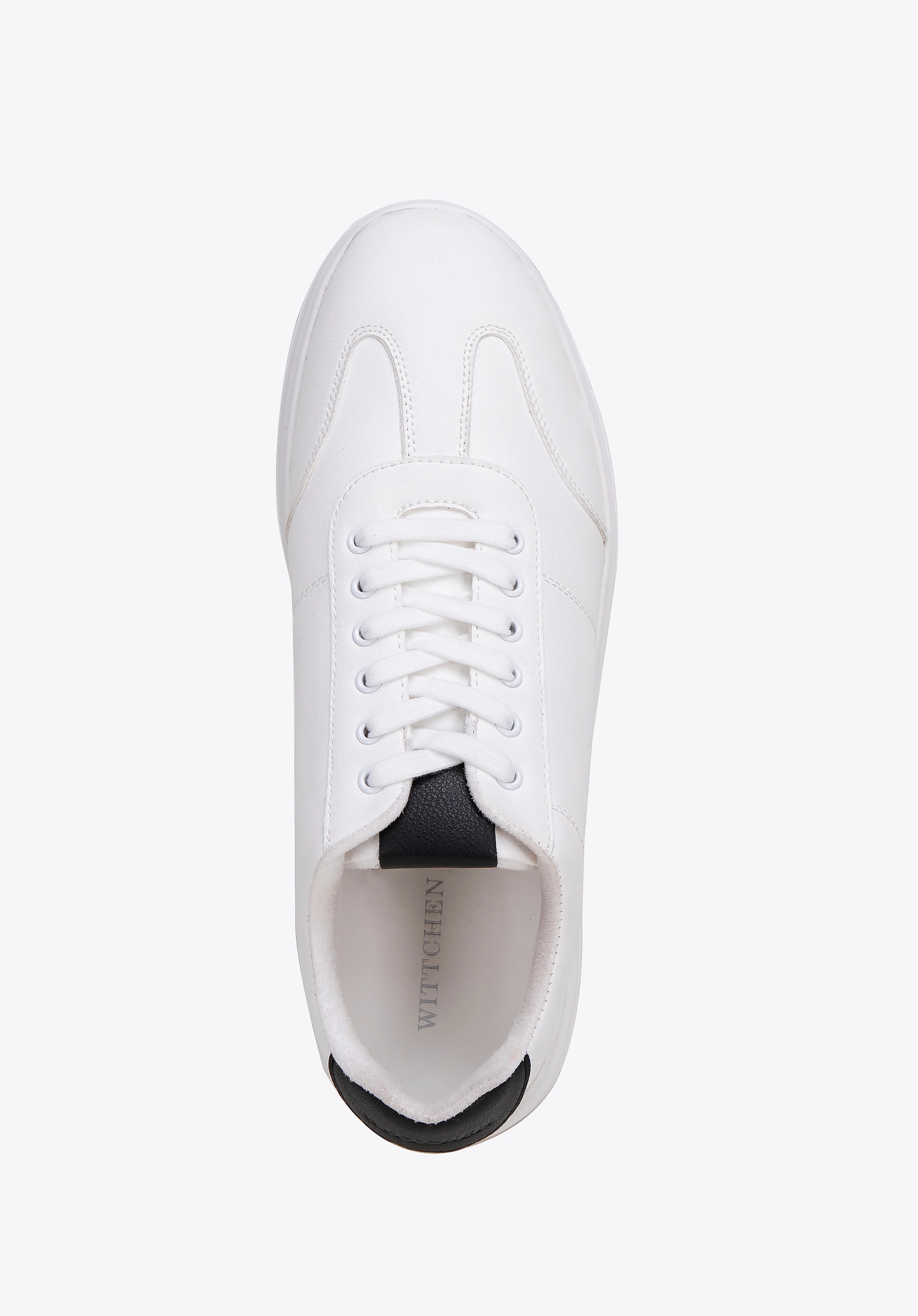 Męskie sneakersy z ekoskóry klasyczne białe