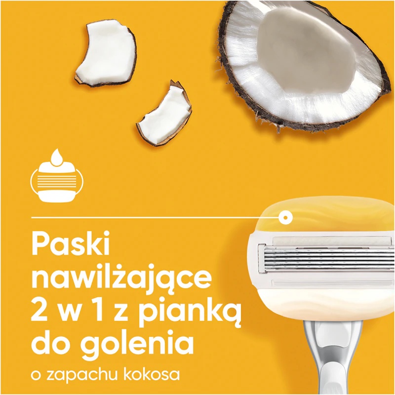 Ženski brivnik Gillette Venus PRO ComfortGlide Coconut z držalom za prhanje
