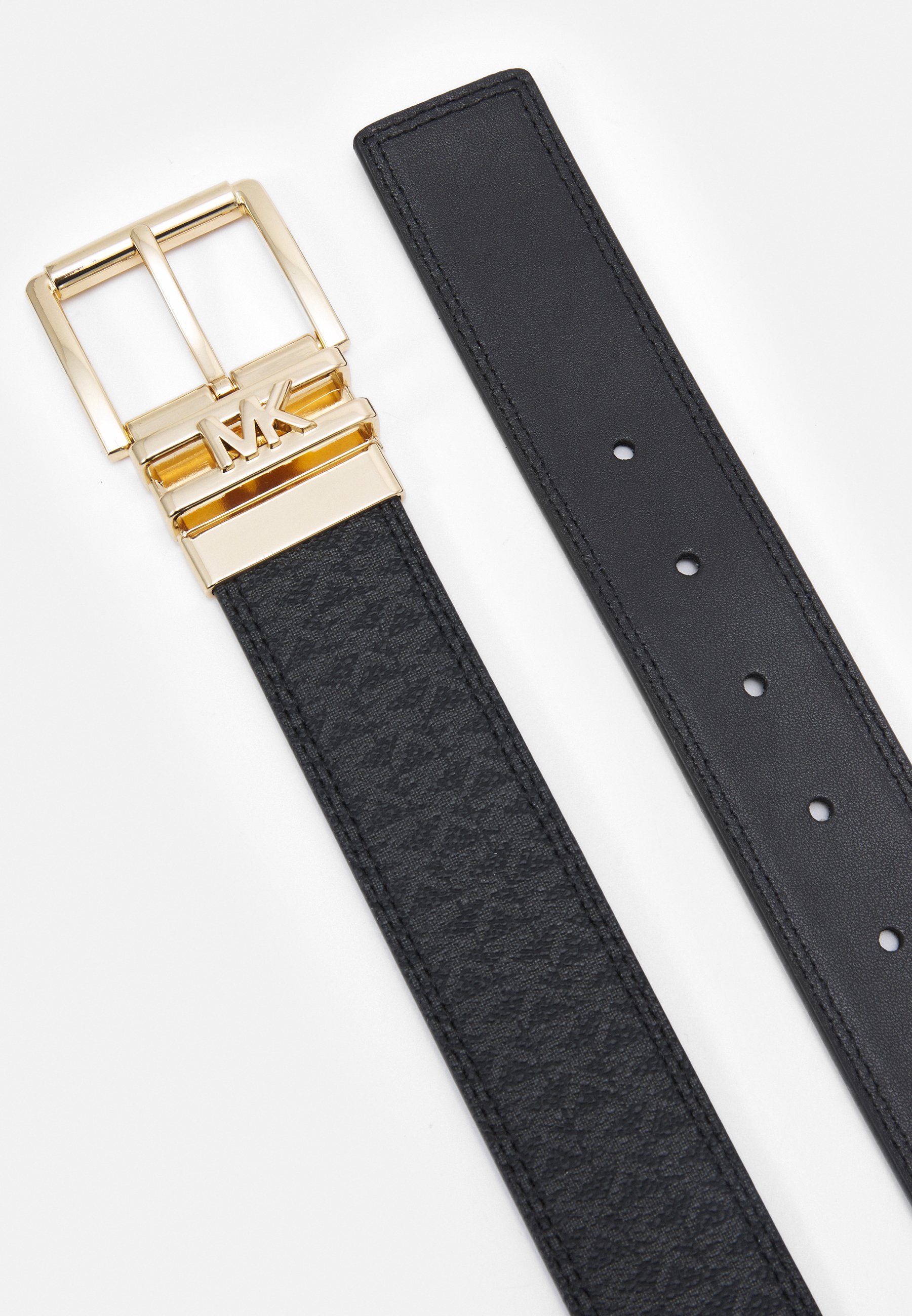 MICHAEL Michael Kors LOGO WENDBARER GÜRTEL - Gürtel - schwarz/silber