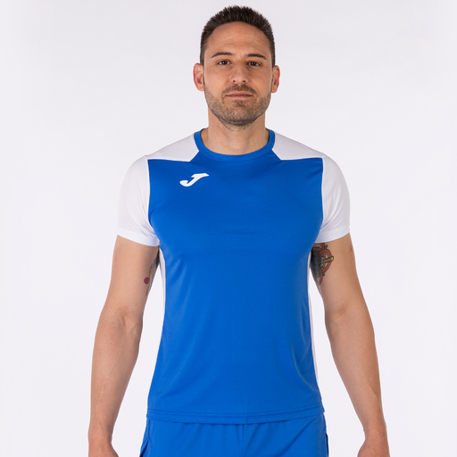 T-shirt à manches courtes Joma Record II Royal White