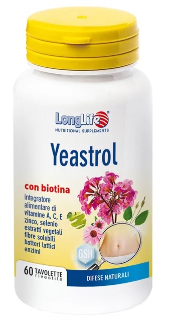 LONG LIFE Longlife Yeastrol 60 comprimés
