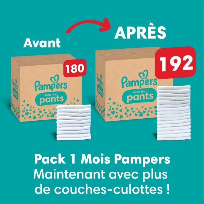 Pampers Baby-Dry Diaper Pants Size 3 - 1 Month Pack 192 Diapers