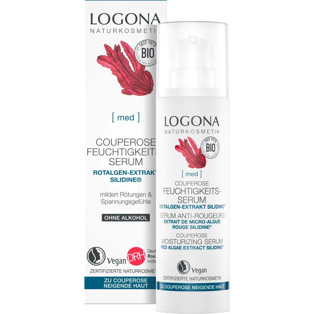 Logona Fuktighetsgivende Serum Med Rødalgeekstrakt fra Couperose SILIDINE® - 30 ml