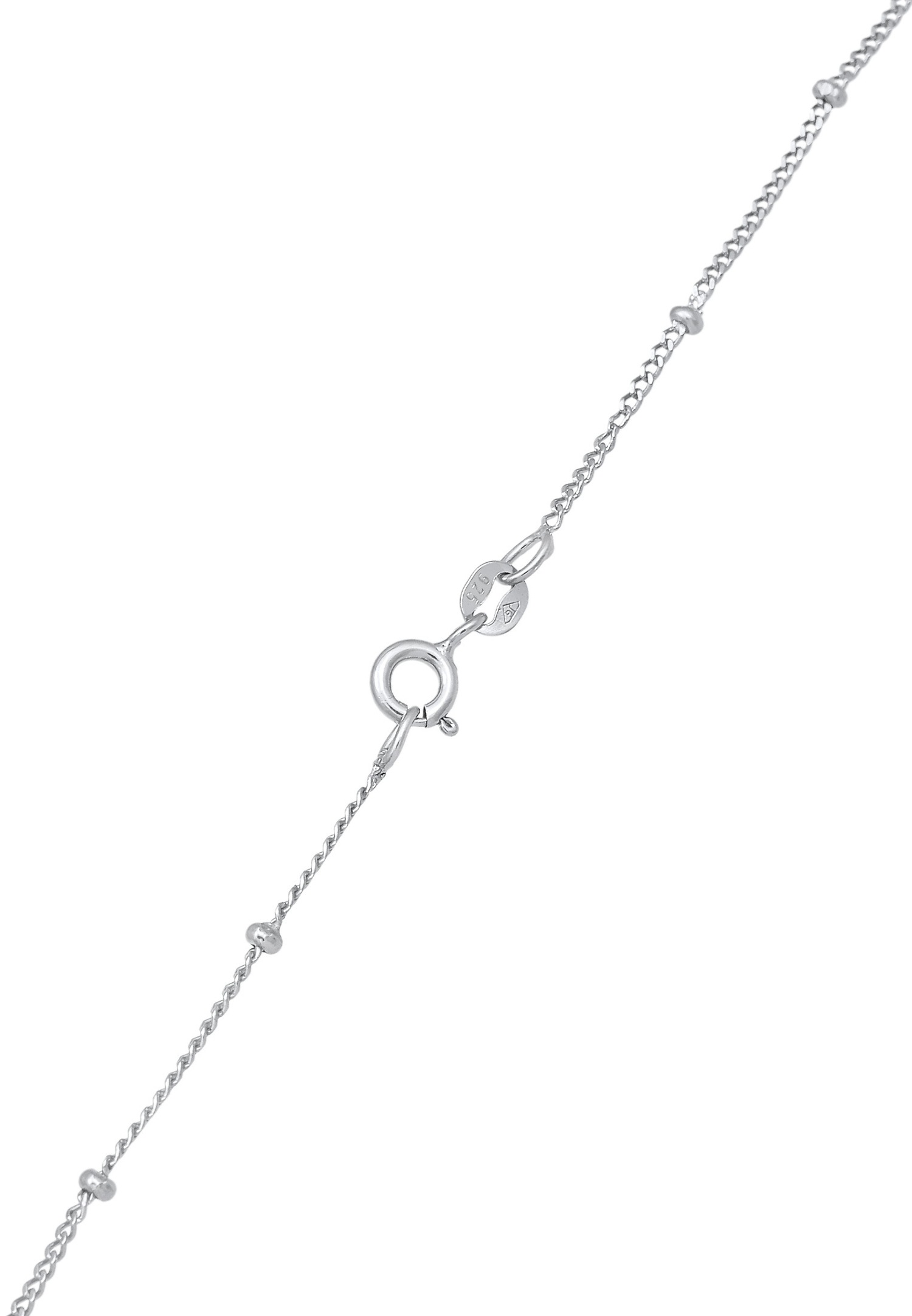 Elli Femmes Chaîne en Y Boule Bâton Minimaliste en Argent Sterling 925