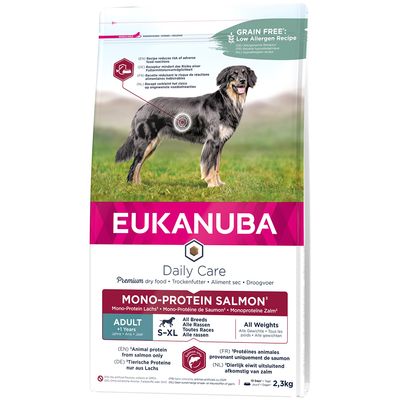 Μονοπρωτεϊνική τροφή Eukanuba Daily Care για ενήλικες με σολομό