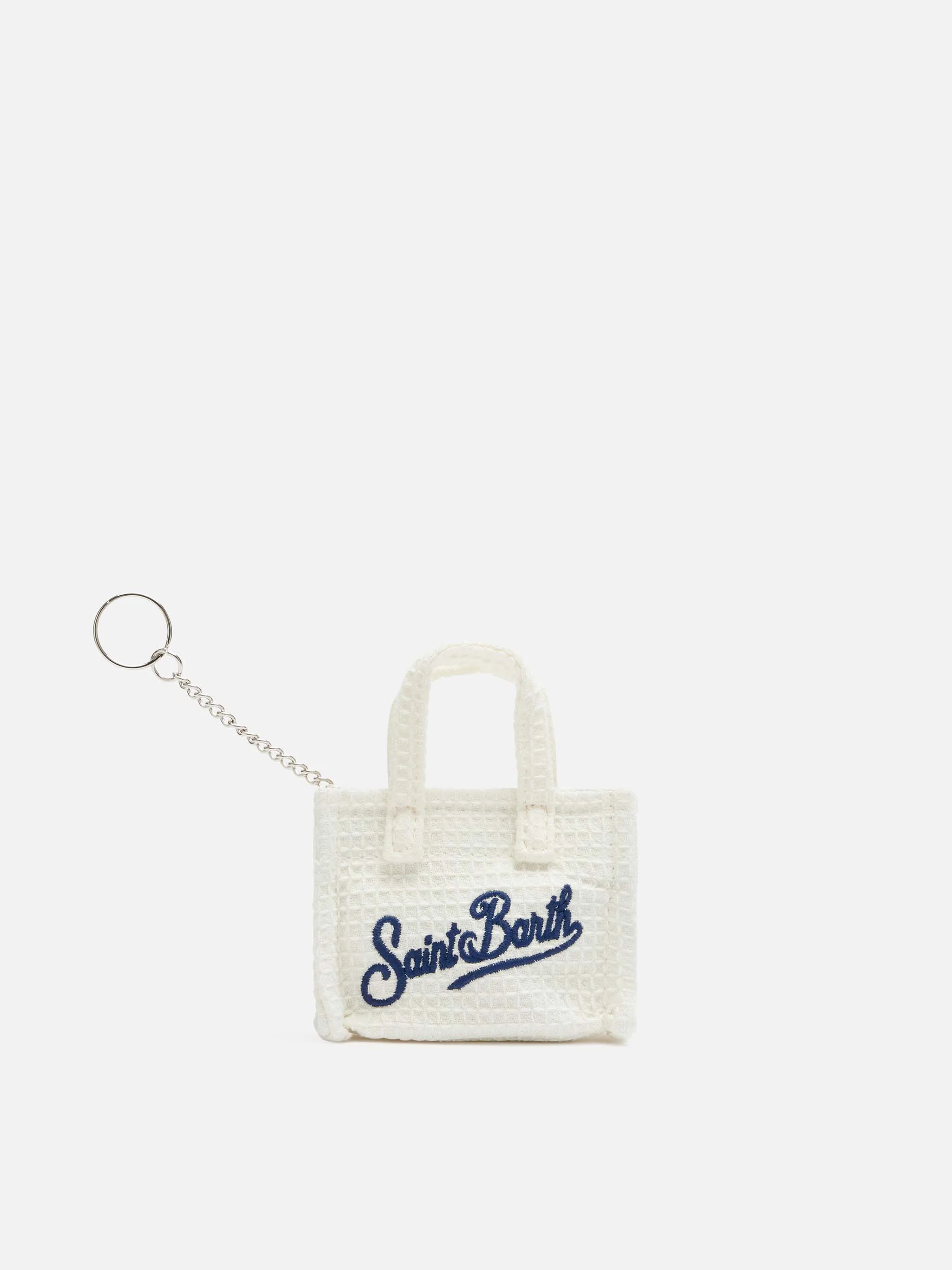 Portachiavi Keybag in cotone a nido d'ape beige