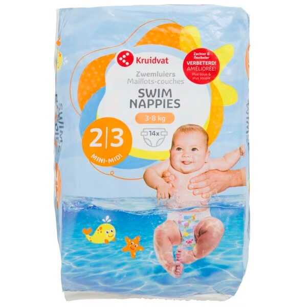 Kopalne plenice Kruidvat 2-3 Mini-Midi<br>14 kosov