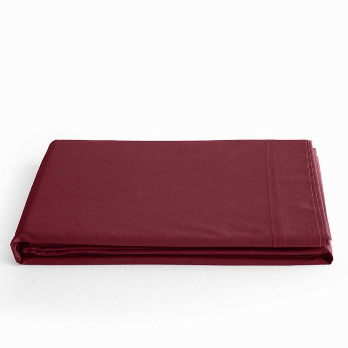 Premium flat sheet for single and double beds - Premium Garnet - 240 x 300 cm for a double bed