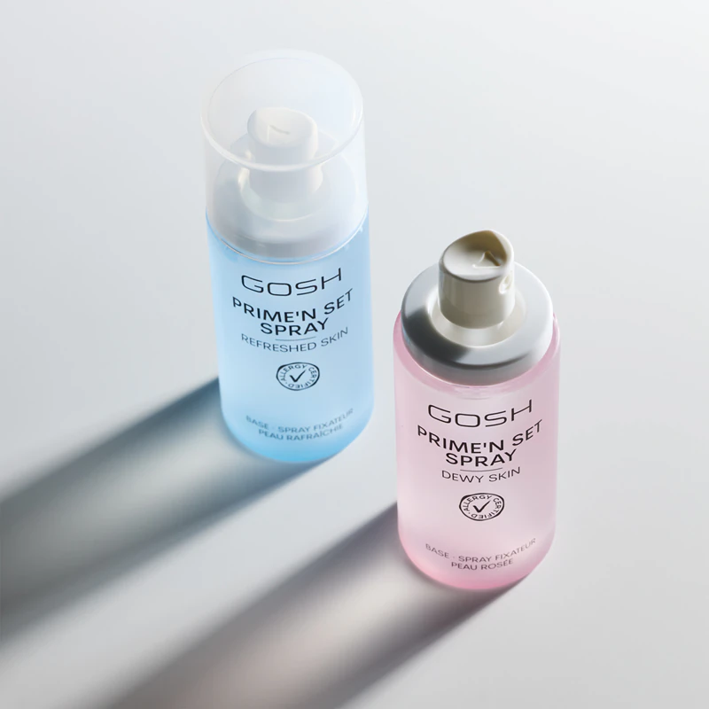 GOSH COPENHAGEN Prime'n Set Spray Iluminador para Fixação de Pele Orvalhada