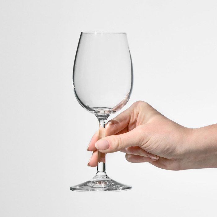 Krosno Petite Verre à Vin en Cristal - Lot de 6 Verres - 280 ml - Collection Pure - Lavable au Lave-Vaisselle