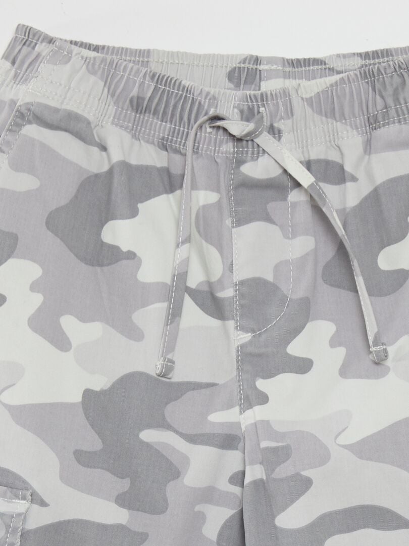 Camouflage cargobroek - BEIGE