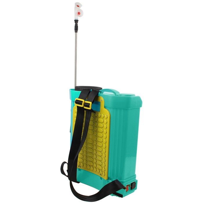 Irroratore a zaino a batteria da 16 litri - Pressione di 5 bar, lancia estensibile, 3 ugelli, irroratore elettrico INTEC