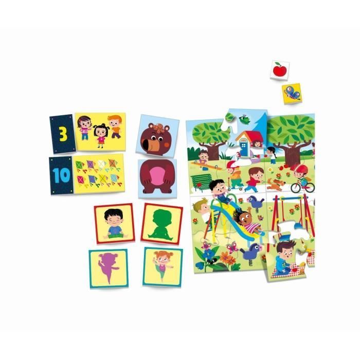 Clementoni - 8-in-1 Game Set - Educational Games: Shapes, Colors, Numbers, Quantities - Ages 3+