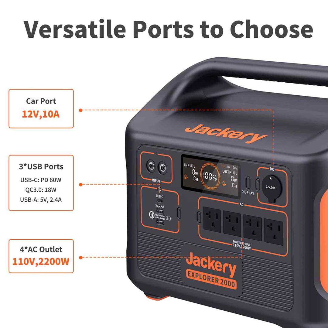 Generator solar Jackery 2000 (Jackery 2000 + 4 x SolarSaga 200W)