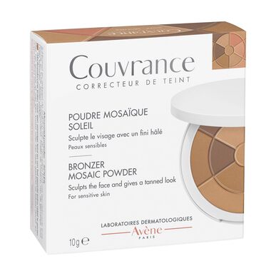 Avène Couvrance Bronzer Glow Mosaic Powder, mattapintaa antava ja kiinnittävä aurinkopuuteri, 9g