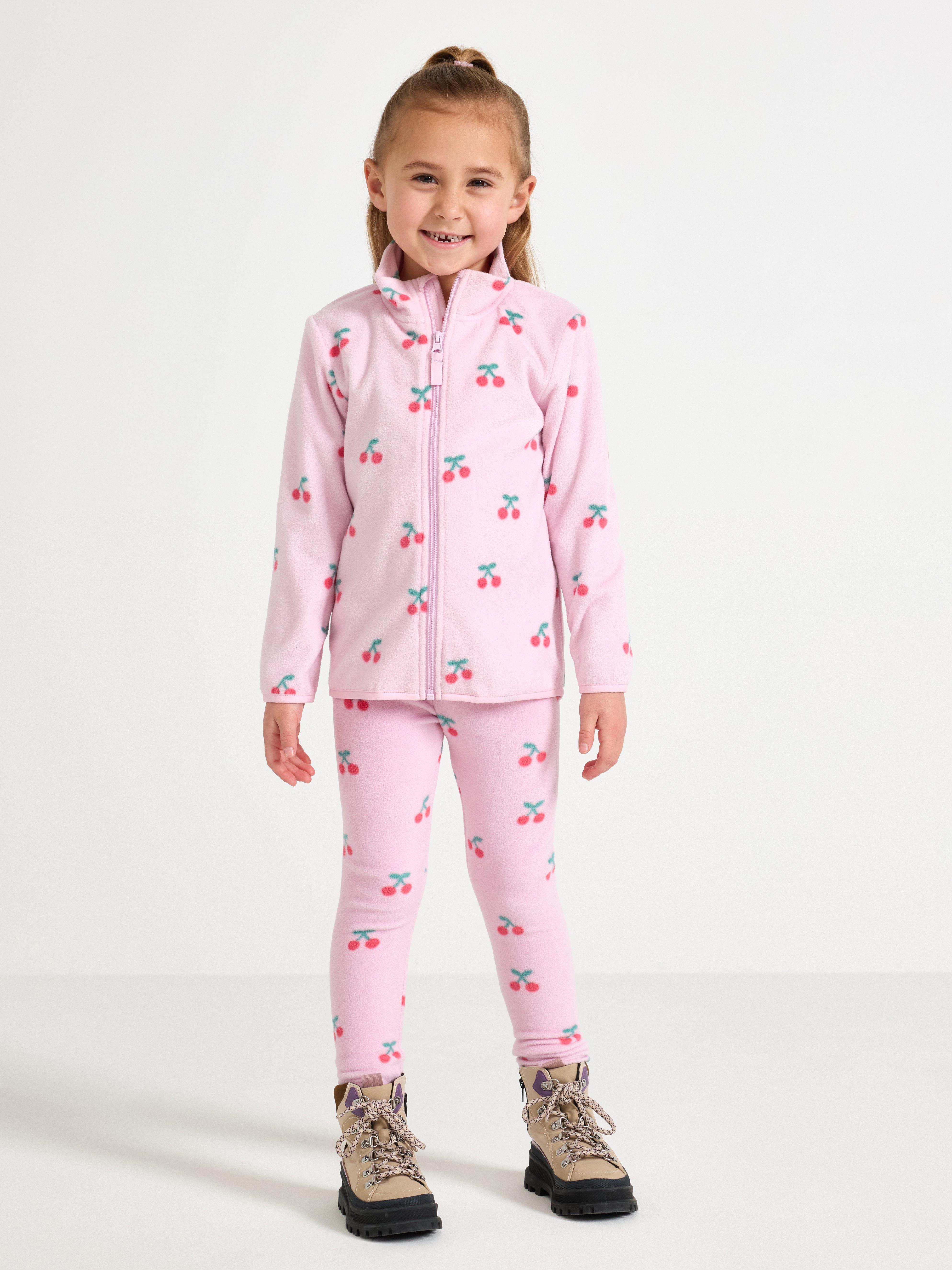 Legíny z mikrofleecu Dusty Pink