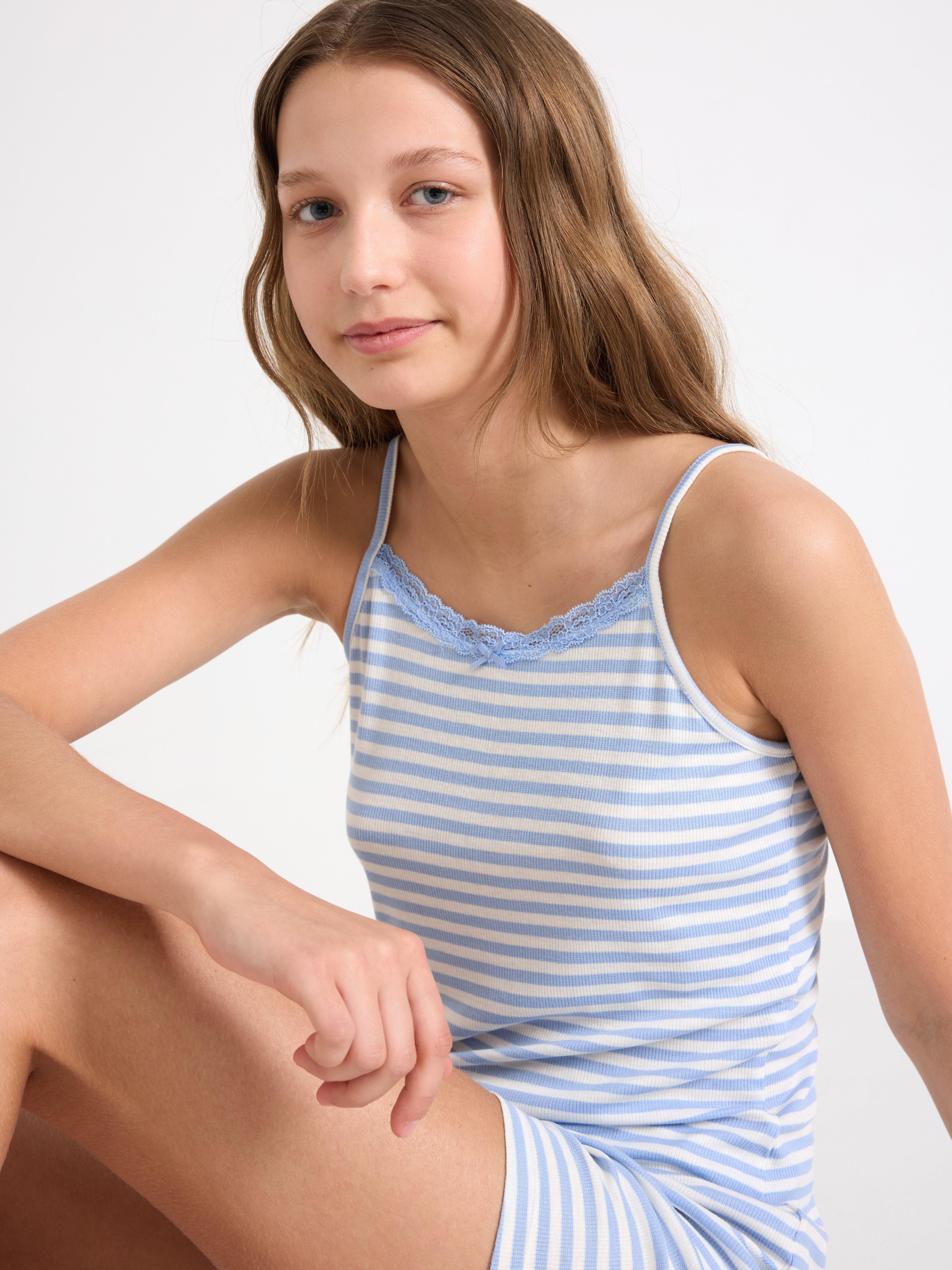 Conjunto de pijama Ribbat azul claro