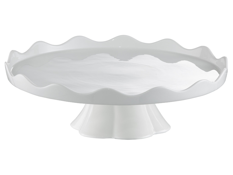 Patera na nóżce Crema porcelanowa 30 cm